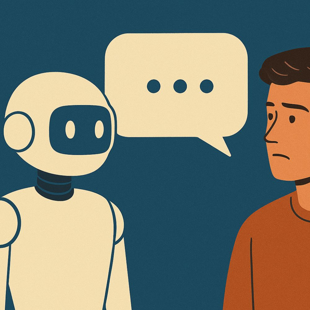 Man asking AI to help him create an image.