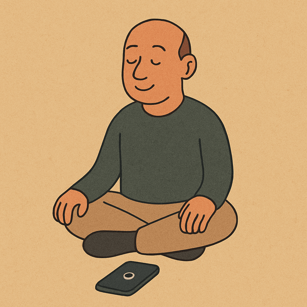 Person ignoring consumer feedback and embracing digital silence